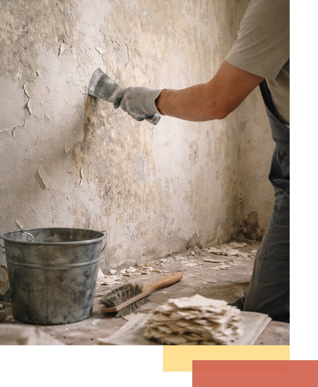 Удаление старой краски со стен в Бугуруслане качественно и быстро