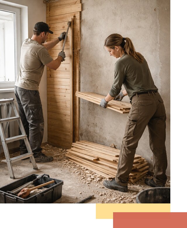 Демонтаж вагонки со стен в Бугуруслане — профессиональный демонтаж