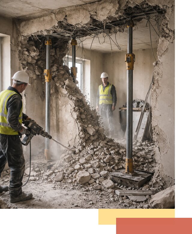 Снос несущих стен в Бугуруслане с гарантией безопасности и качества