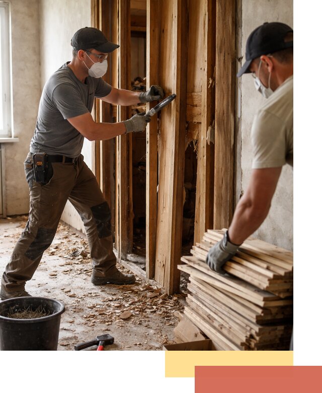 Демонтаж деревянных перегородок в Бугуруслане быстро и аккуратно