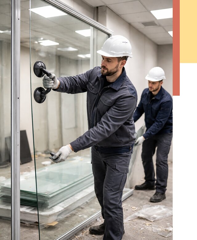 Демонтаж стеклянных перегородок в Бугуруслане от 3261 руб. — быстро и недорого | ОТДЕЛОЧНИК-Бгр