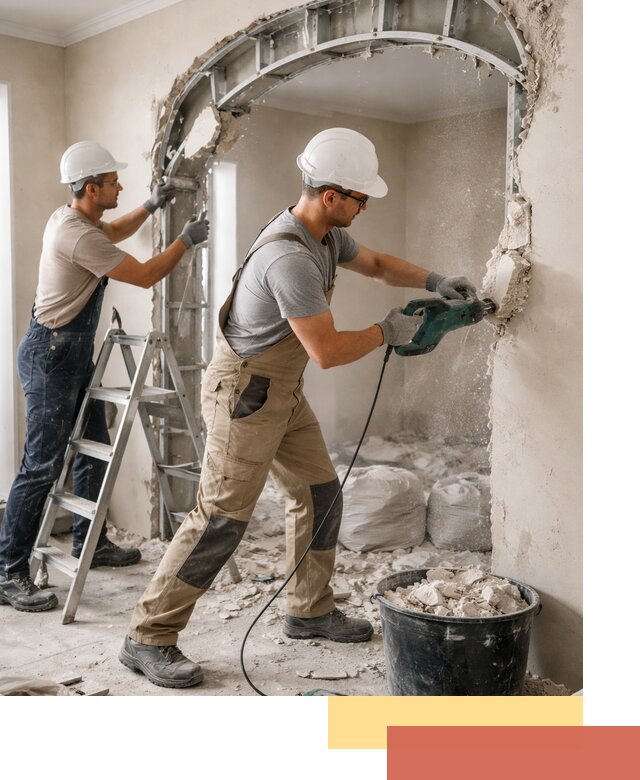 Демонтаж гипсокартонной арки в Бугуруслане быстро и аккуратно