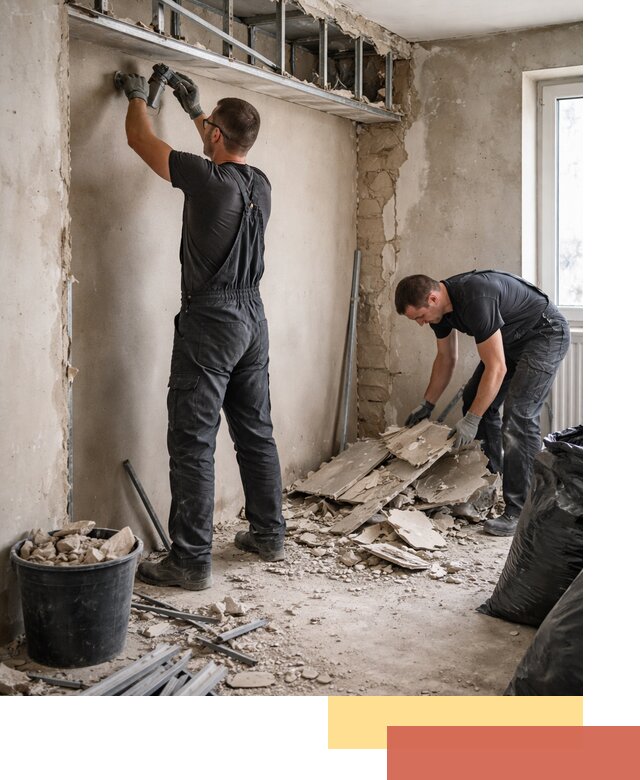 Демонтаж короба из гипсокартона в Бугуруслане быстро и аккуратно