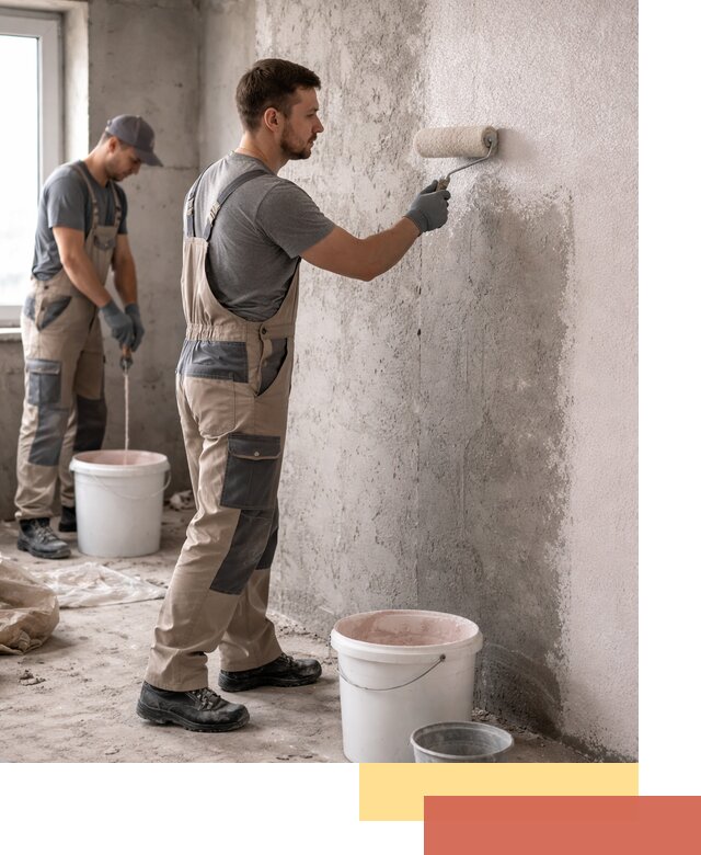 Нанесение бетоноконтакта на стены в Бугуруслане для последующей отделки