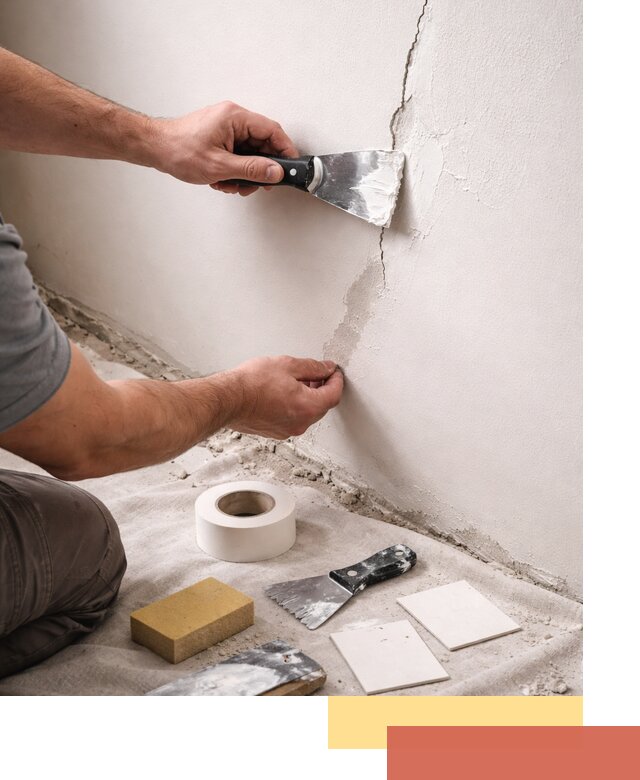 Заделка трещин и сколов в стенах и потолках в Бугуруслане