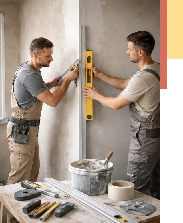 Выведение углов стен в Бугуруслане от 1885 руб. быстро и недорого | ОТДЕЛОЧНИК-Бгр