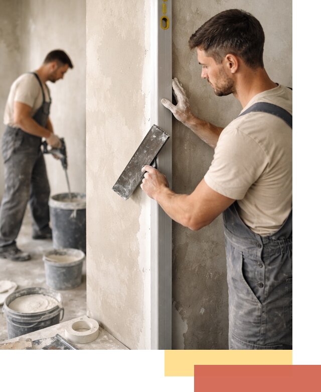 Выведение углов стен в Бугуруслане: монтаж и оштукатуривание