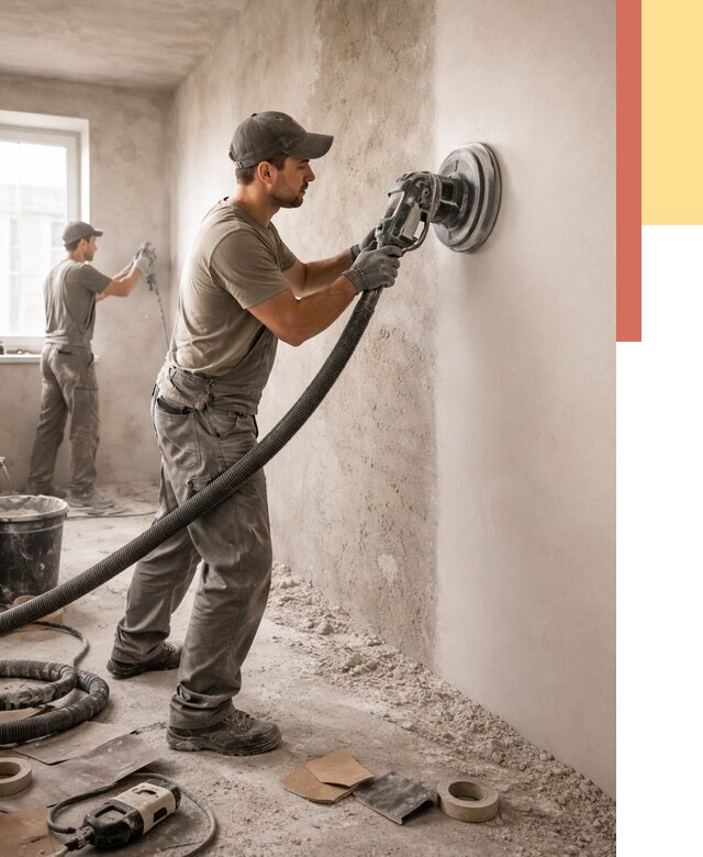 Шлифовка стен в Бугуруслане от 1223 руб/м2 — быстро и недорого | ОТДЕЛОЧНИК-Бгр