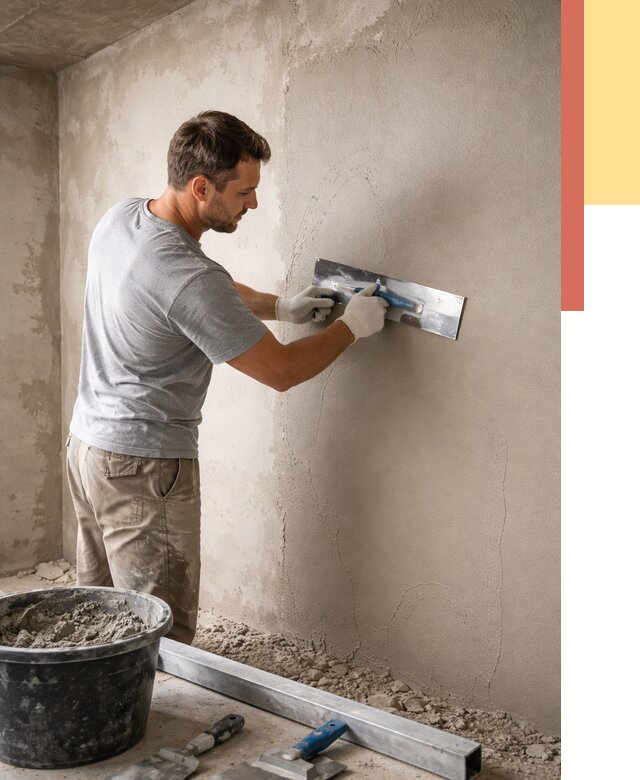 Штукатурка стен без маяков в Бугуруслане от 7337 руб/м2 — услуги и цена | ОТДЕЛОЧНИК-Бгр