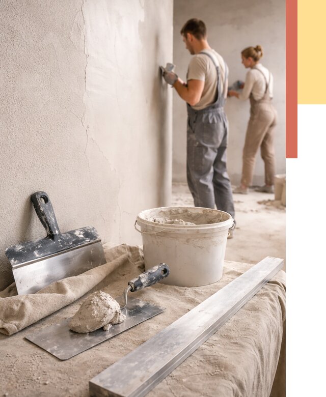 Штукатурка стен гипсовая в Бугуруслане от 4586 руб/м2 — быстро и недорого | ОТДЕЛОЧНИК-Бгр