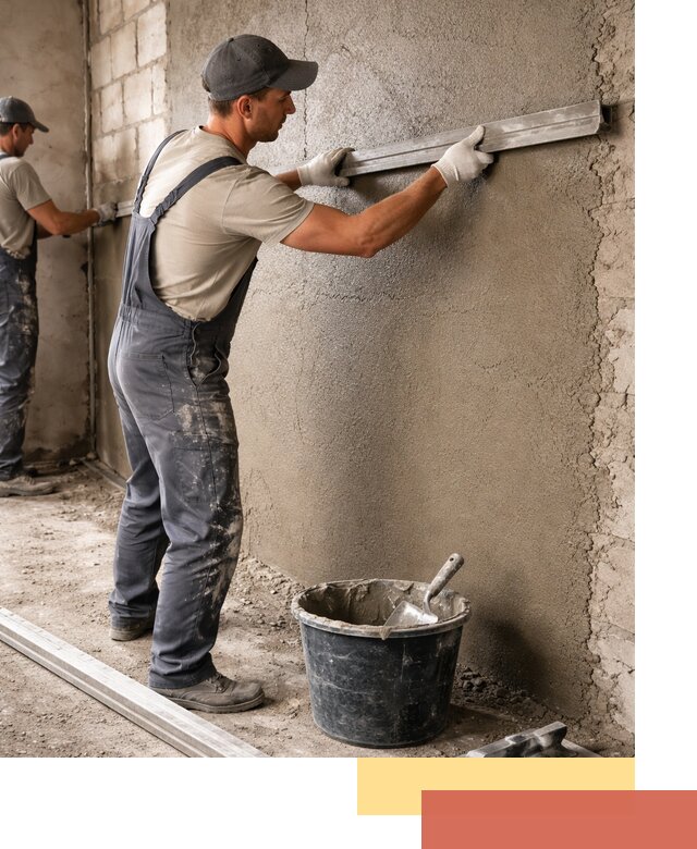 Штукатурка стен цементно-песчаная в Бугуруслане профессионально
