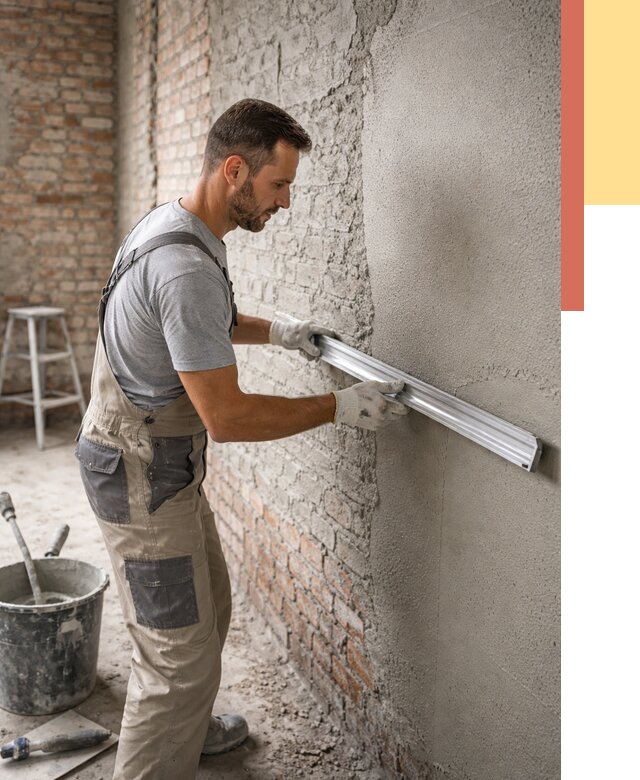 Штукатурка кирпичных стен в Бугуруслане от 4586 руб/м2 — быстро и недорого | ОТДЕЛОЧНИК-Бгр