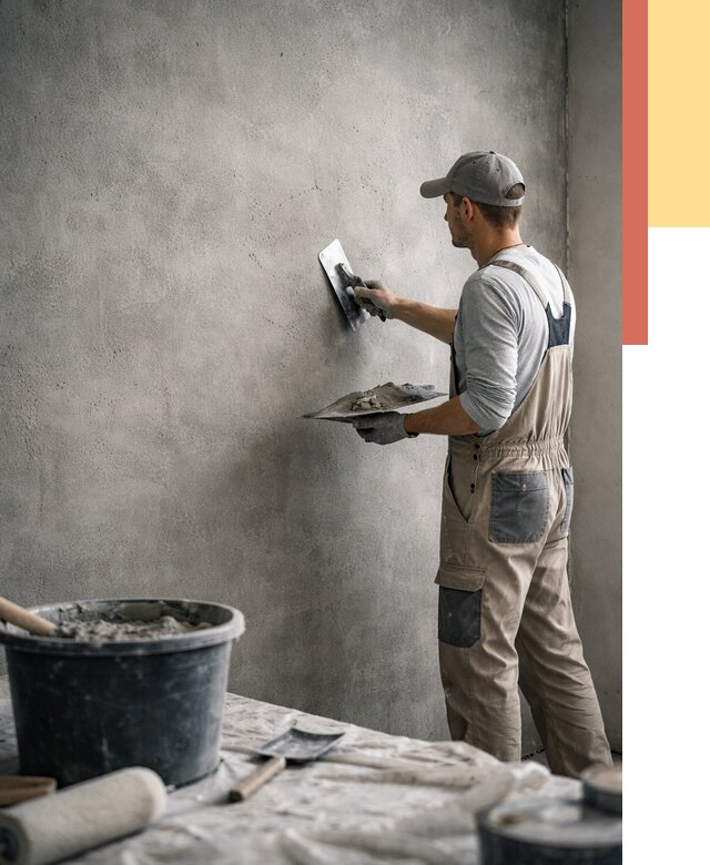 Декоративная штукатурка под бетон в Бугуруслане от 2548 руб./м² — нанесение под ключ | ОТДЕЛОЧНИК-Бгр