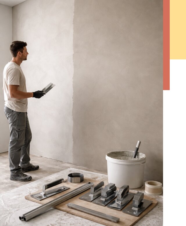 Нанесение микроцемента на стены в Бугуруслане от 3261 руб./м2 под ключ | ОТДЕЛОЧНИК-Бгр