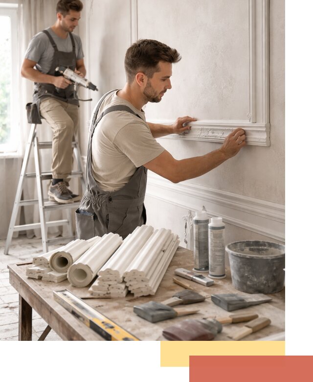 Монтаж лепнины на стены в Бугуруслане профессионально и качественно