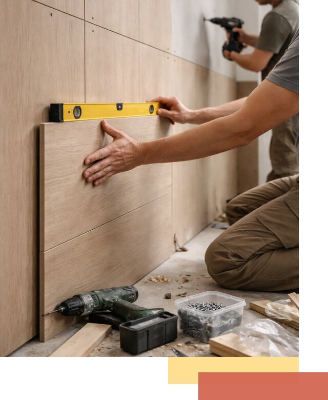 Профессиональный монтаж МДФ панелей на стены в Бугуруслане