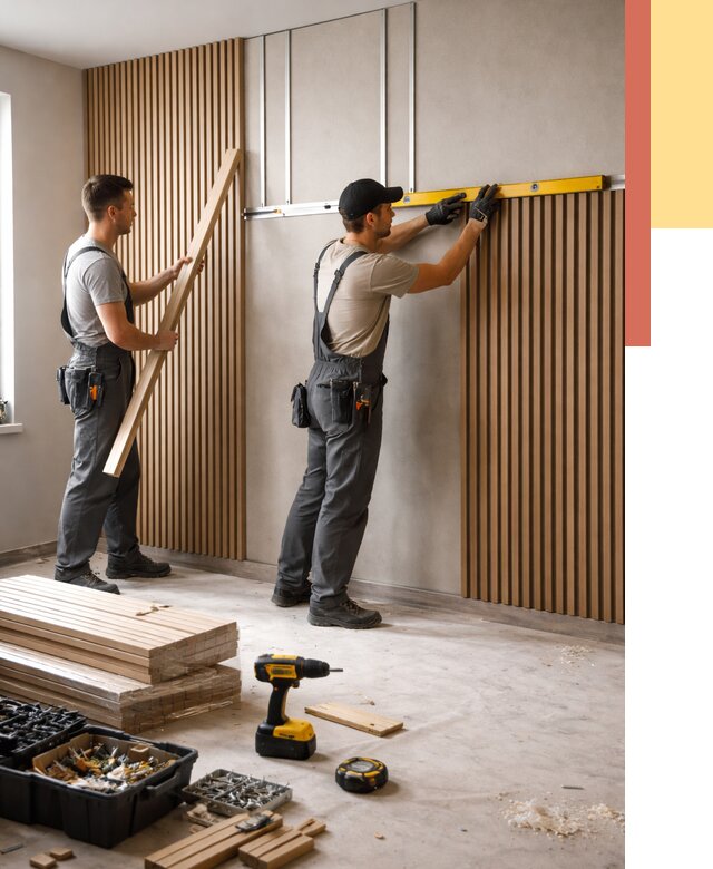 Монтаж реечных панелей на стены в Бугуруслане от 1223 руб. — быстро и недорого | ОТДЕЛОЧНИК-Бгр