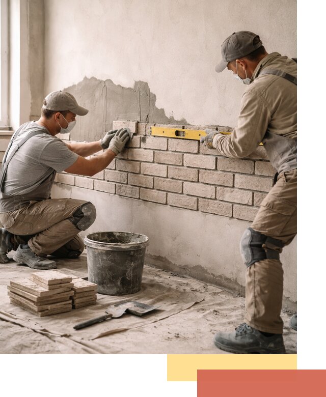 Монтаж декоративного кирпича профессионально в Бугуруслане