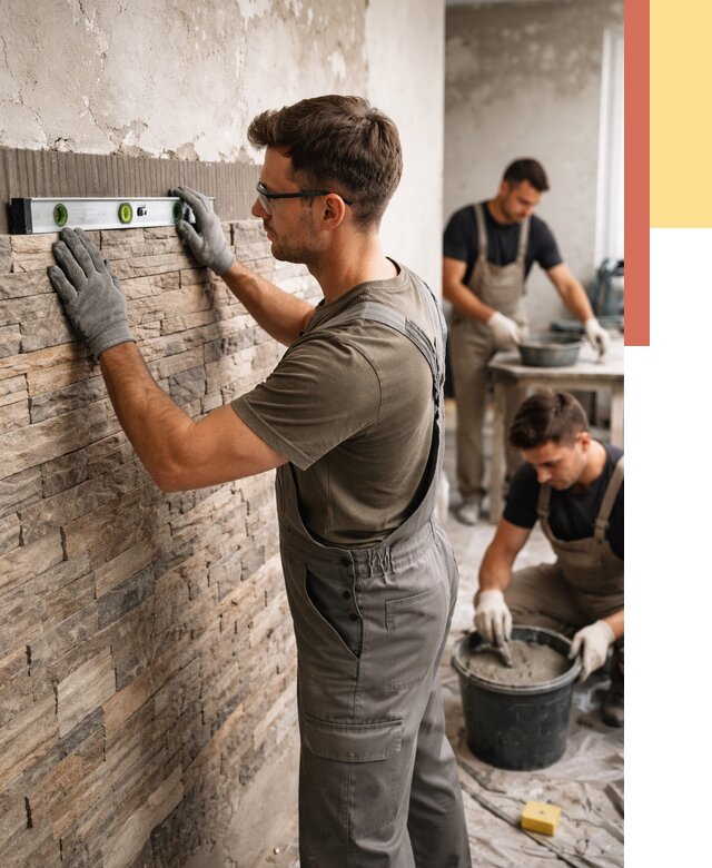 Монтаж искусственного камня в Бугуруслане от 4586 руб. под ключ | ОТДЕЛОЧНИК-Бгр