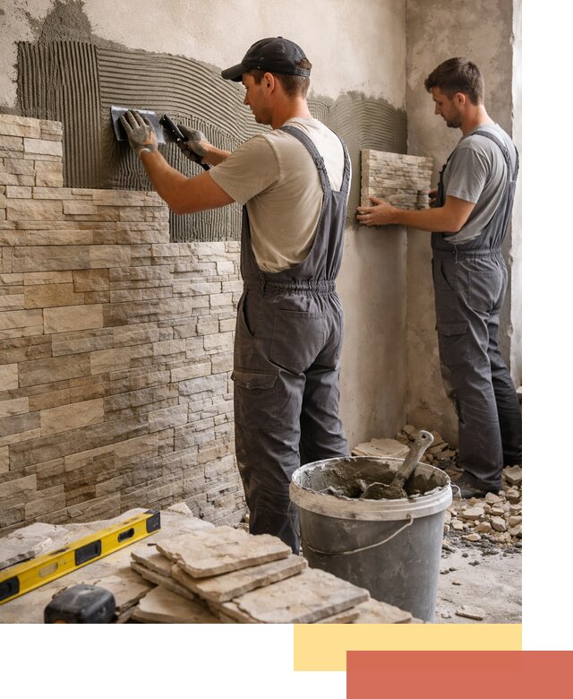 Монтаж искусственного камня в Бугуруслане — облицовка стен и фасадов