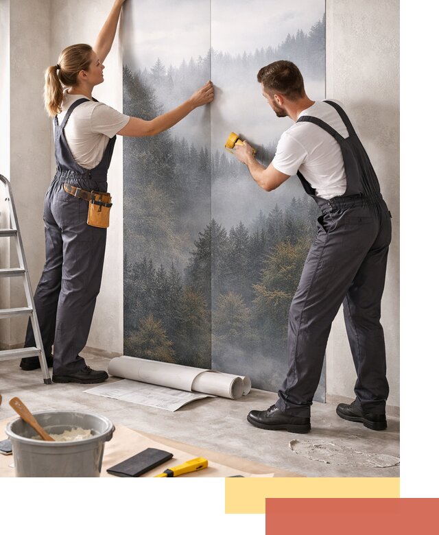 Поклейка фотообоев профессионально в Бугуруслане под ключ