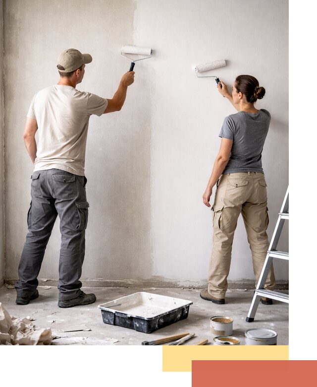 Окраска стен по стеклохолсту в Бугуруслане качественно и долговечно