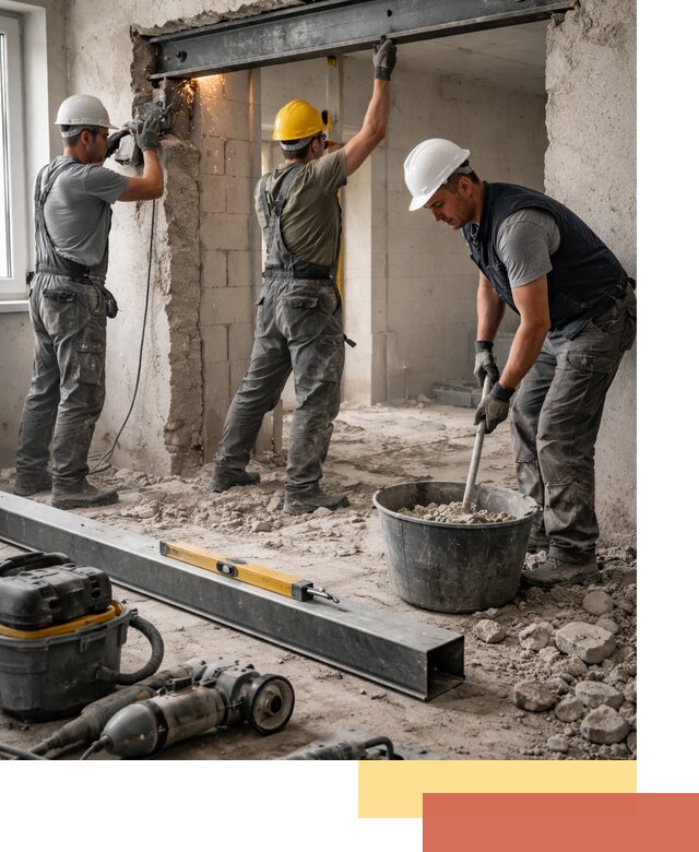 Создание проемов в стенах и несущих конструкциях в Бугуруслане