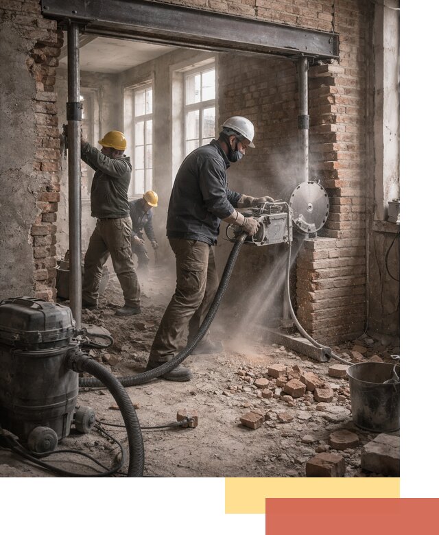 Прорезка проема в стене под дверной или оконный проем в Бугуруслане