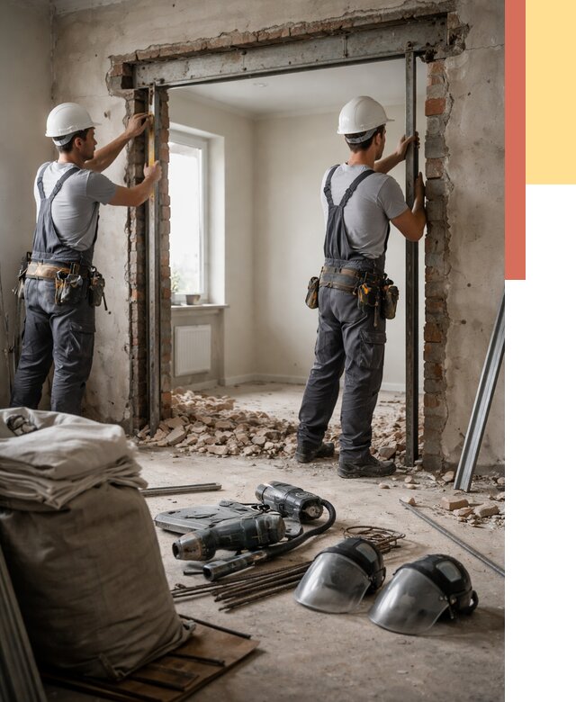 Расширение дверного проема в Бугуруслане от 12738 руб. под ключ | ОТДЕЛОЧНИК-Бгр