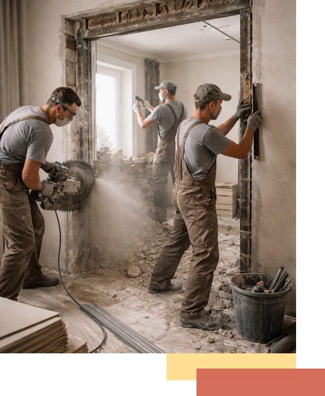 Расширение дверного проема под установку новой двери в Бугуруслане