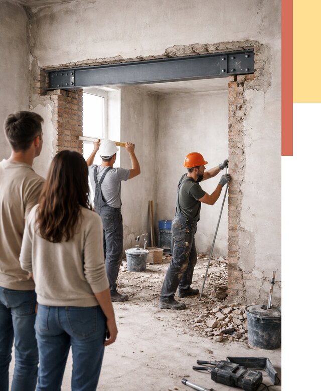 Усиление проема в стене в Бугуруслане от 9681 руб. — усиление дверного проема металлоконструкцией | ОТДЕЛОЧНИК-Бгр