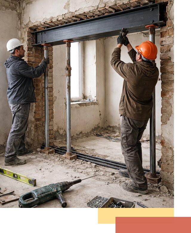 Усиление проема в стене в Бугуруслане для расширения и безопасности