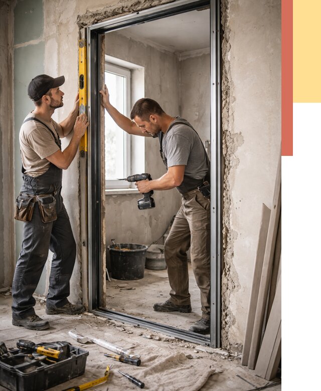 Закладка дверного проема в Бугуруслане от 3567 руб. — быстро и недорого | ОТДЕЛОЧНИК-Бгр