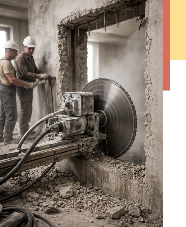 Алмазная резка проемов в Бугуруслане от 4586 руб. быстро и недорого | ОТДЕЛОЧНИК-Бгр