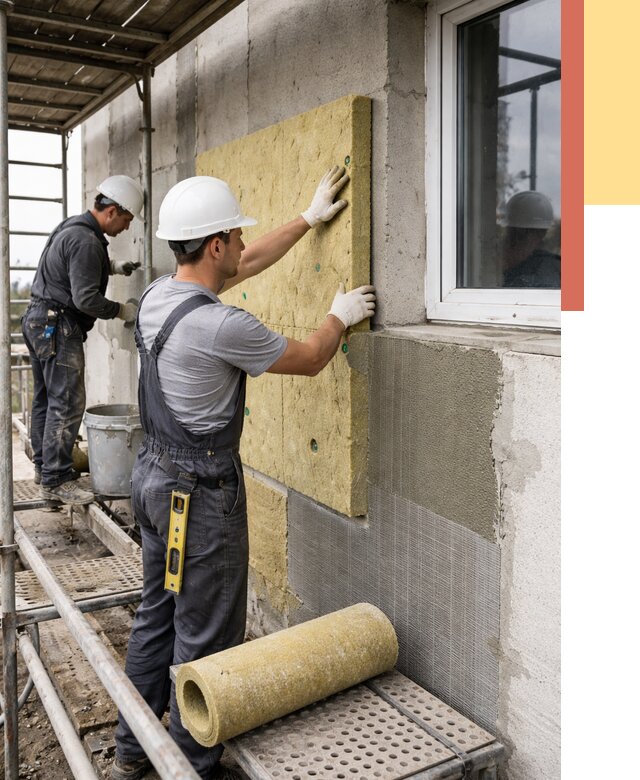 Утепление стен в Бугуруслане от 4382 руб. под ключ — быстро и недорого | ОТДЕЛОЧНИК-Бгр