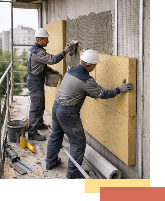 Утепление стен зданий и домов в Бугуруслане качественно и надежно