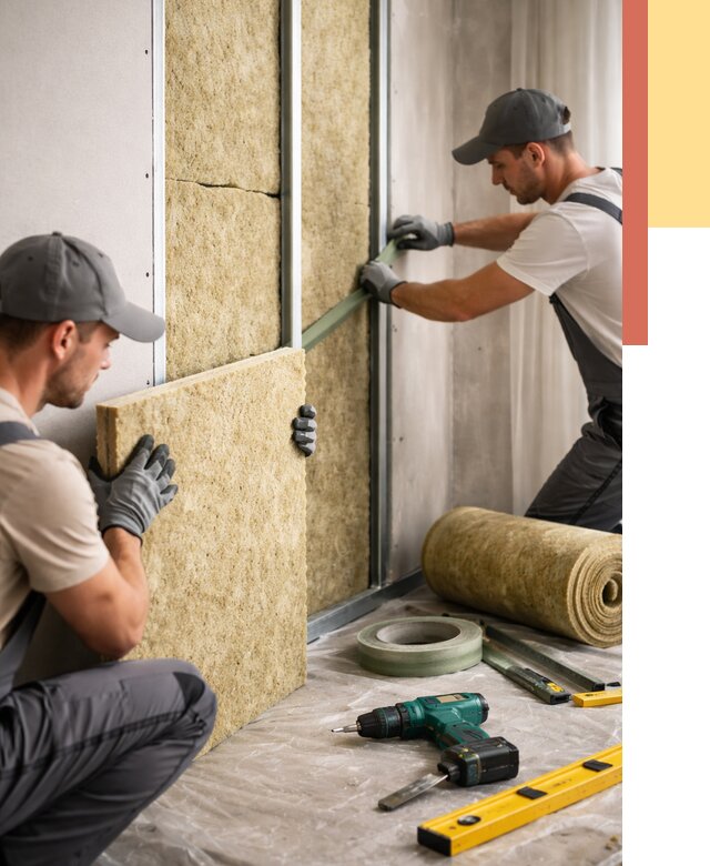 Шумоизоляция стен в Бугуруслане под ключ от 1885 руб. | ОТДЕЛОЧНИК-Бгр