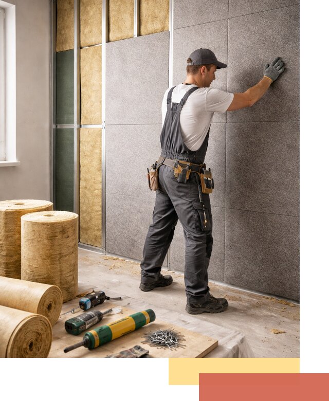 Профессиональная шумоизоляция стен в Бугуруслане для квартиры и офиса