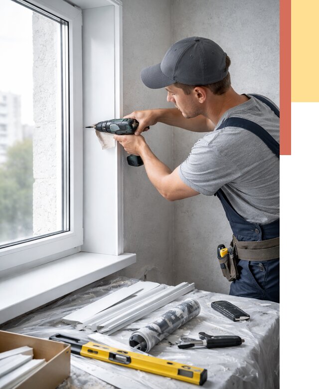 Установка пластиковых откосов в Бугуруслане от 2293 руб. | ОТДЕЛОЧНИК-Бгр монтаж, быстро и недорого