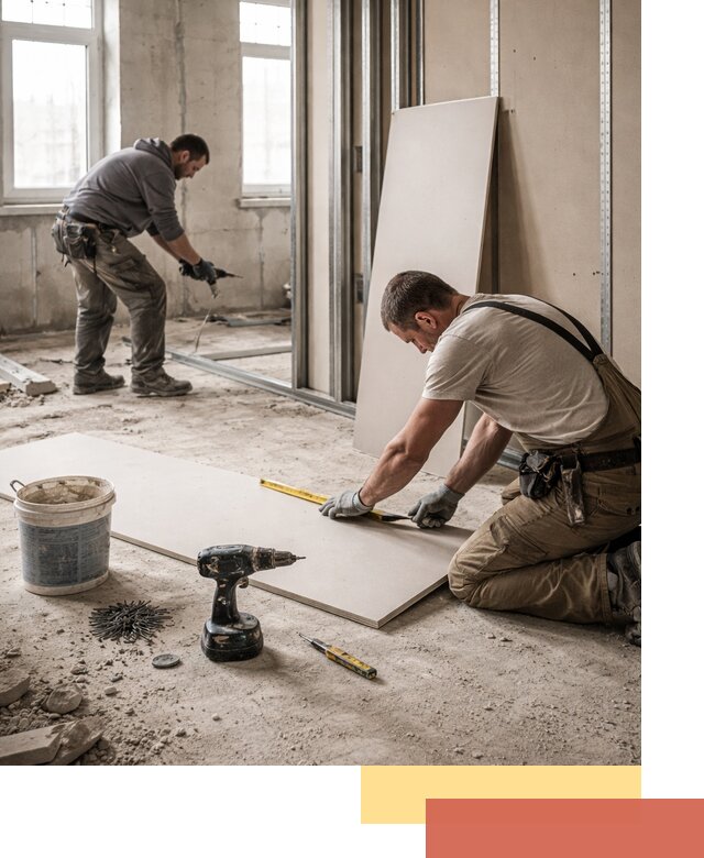 Кладка перегородок из ПГП под ключ в Бугуруслане