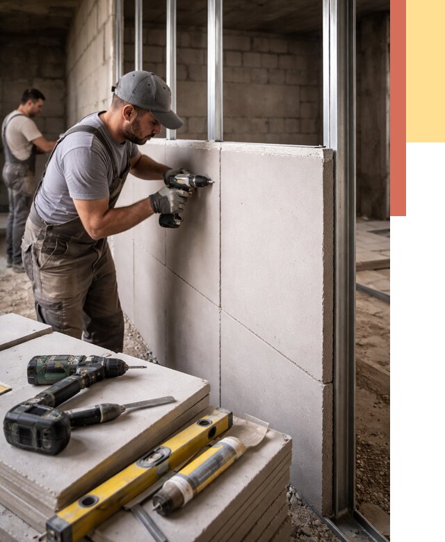 Кладка влагостойких перегородок ПГП в Бугуруслане от 1223 руб. под ключ | ОТДЕЛОЧНИК-Бгр