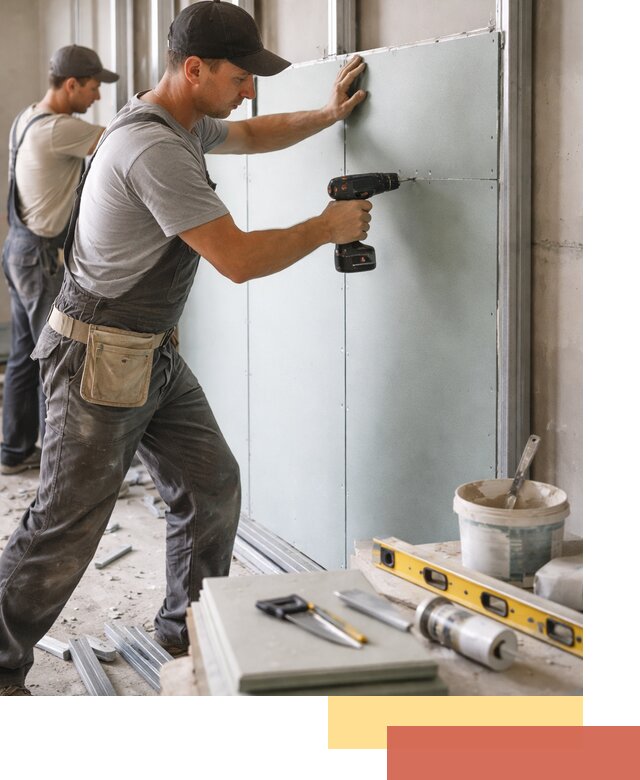 Кладка влагостойких перегородок ПГП в Бугуруслане