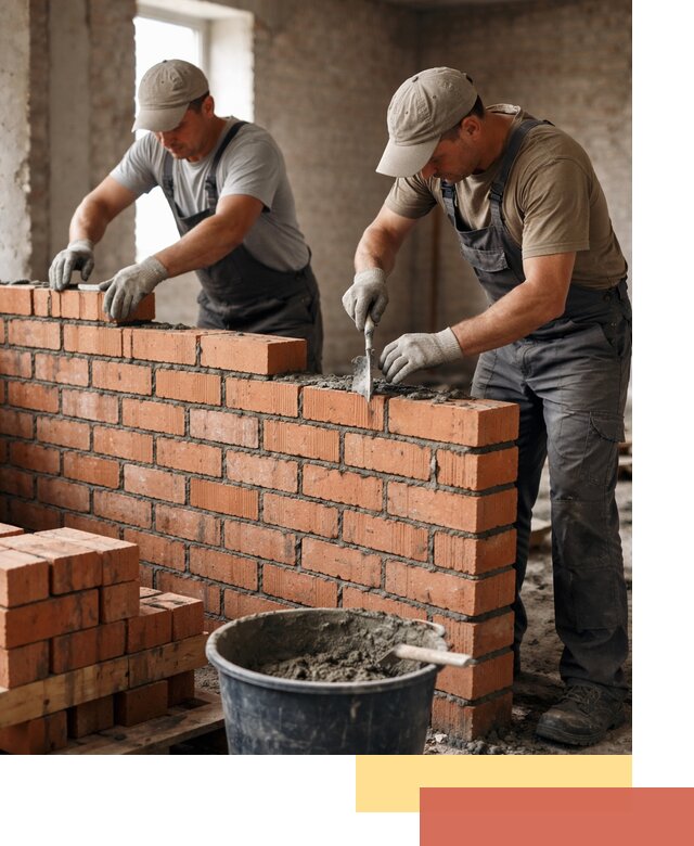 Кладка кирпичных перегородок под ключ в Бугуруслане