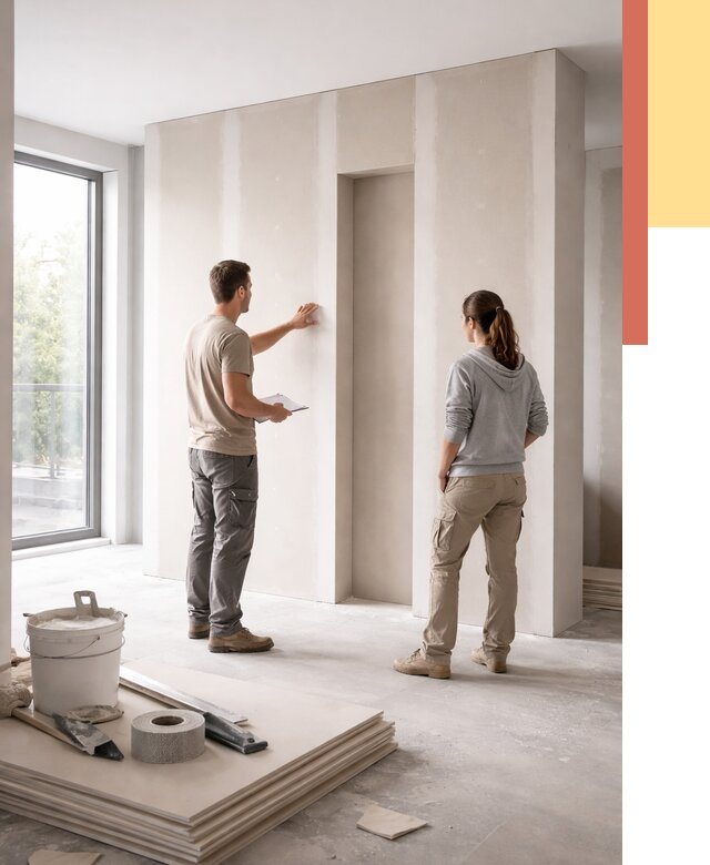 Зонирующая перегородка из гипсокартона в Бугуруслане от 2853 руб. под ключ | ОТДЕЛОЧНИК-Бгр