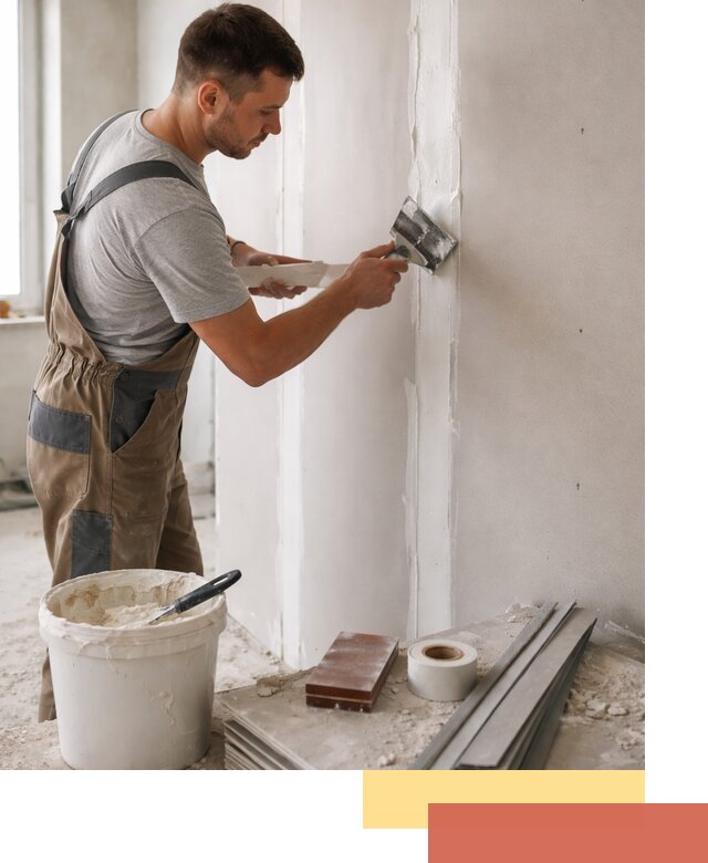 Шпаклевка перегородок из гипсокартона в Бугуруслане качественно и быстро