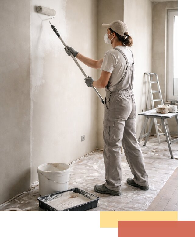 Покраска перегородок из гипсокартона в Бугуруслане качественно и недорого