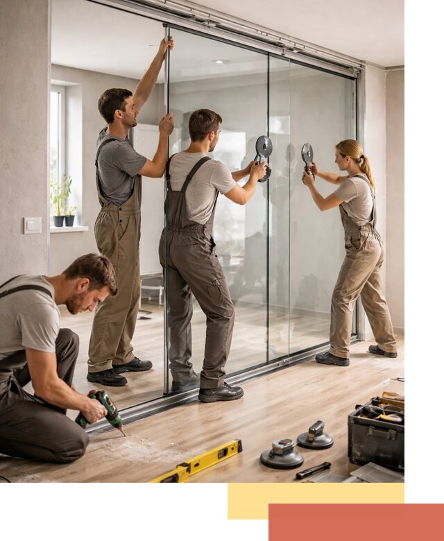 Изготовление стеклянных перегородок на заказ в Бугуруслане