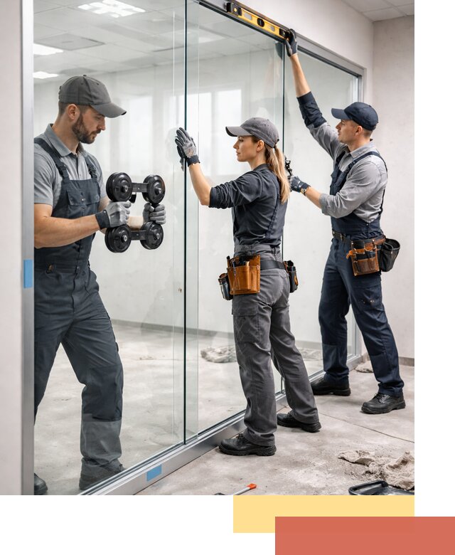 Профессиональный монтаж стеклянных перегородок в Бугуруслане