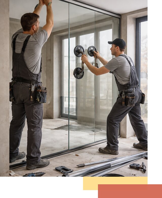 Цельностеклянные перегородки под ключ в Бугуруслане