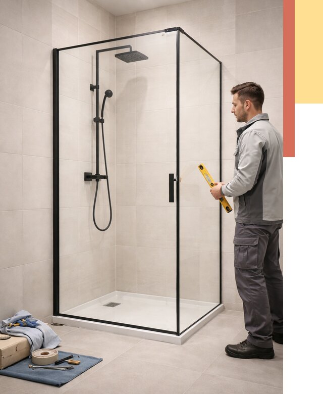 Стеклянные перегородки для душа в Бугуруслане от 12738 руб. | Монтаж под ключ — ОТДЕЛОЧНИК-Бгр